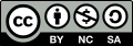 Logotipo creative Commons by-nc-sa