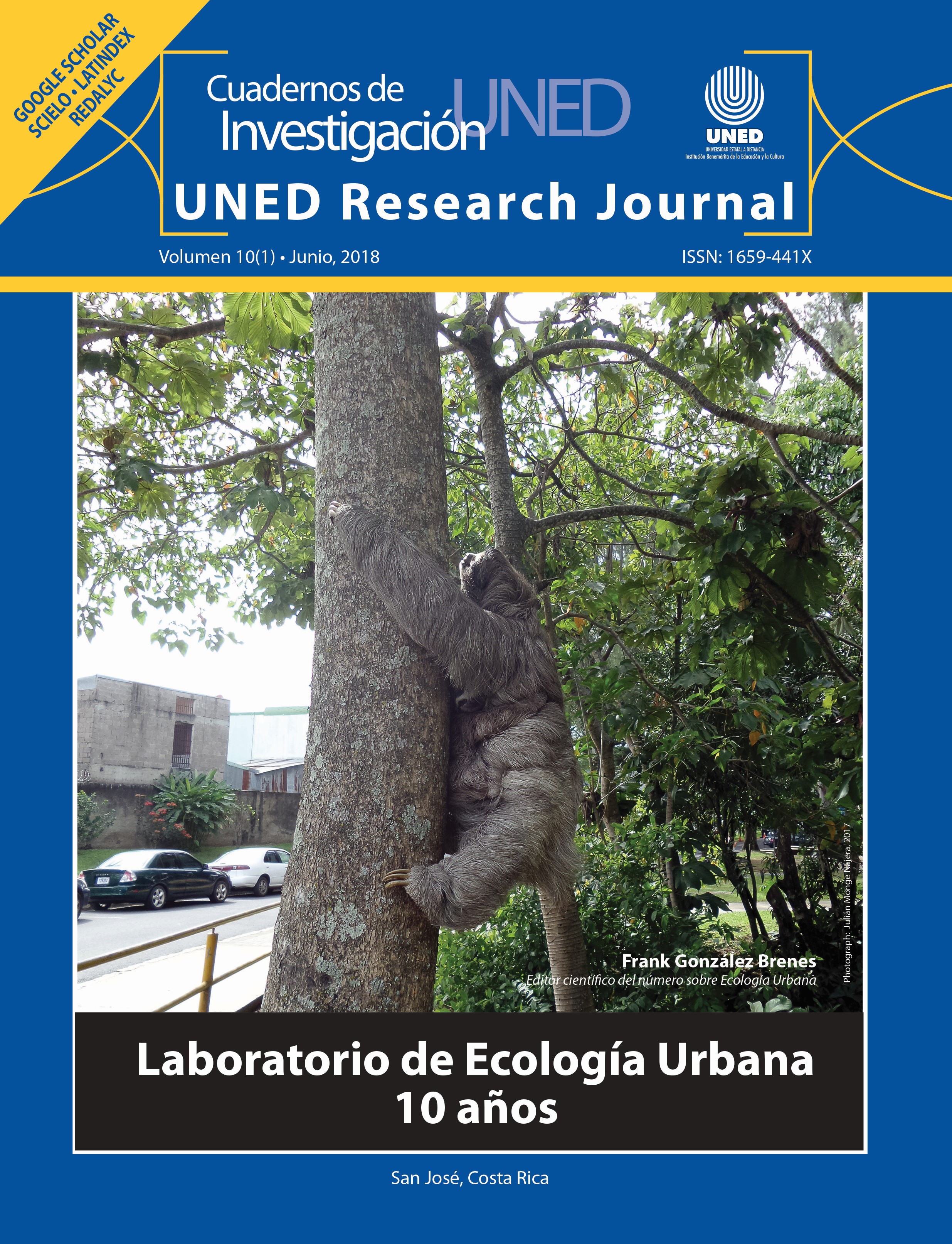 					View Vol. 10 (2018): Urban Ecology Supplement
				