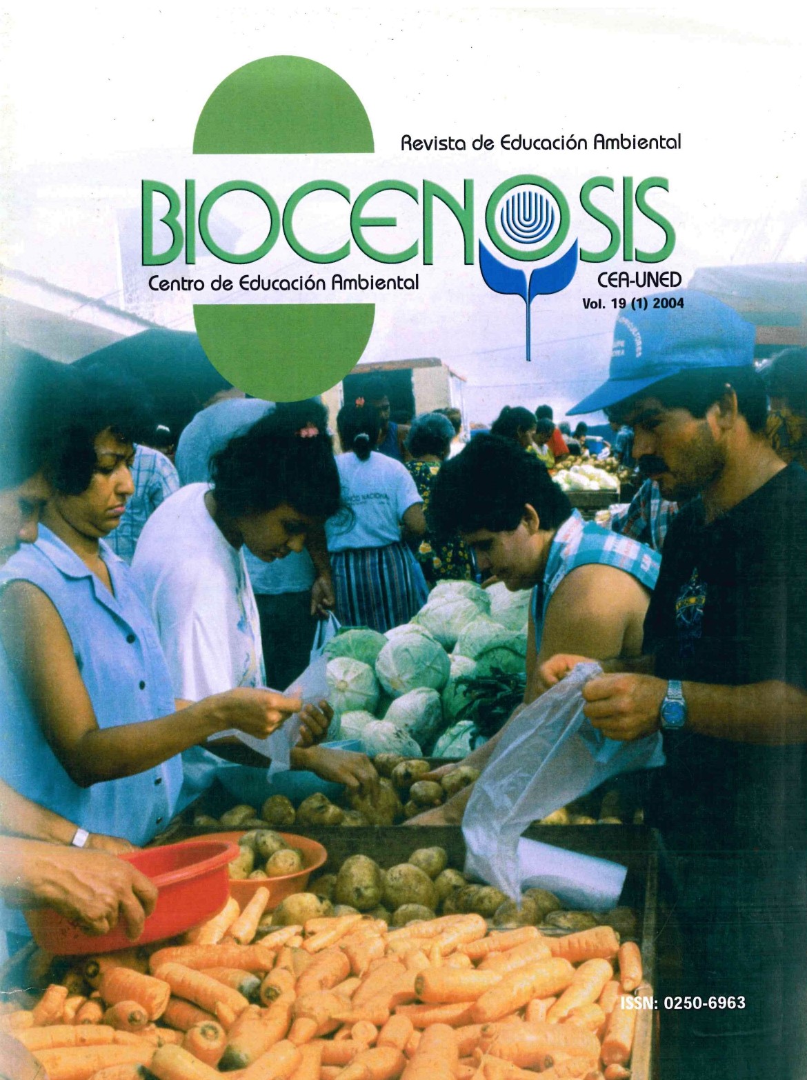 					Ver Vol. 19 Núm. 1 (2004): Biocenosis. Revista ambiental. Centro de Educación Ambiental- UNED
				