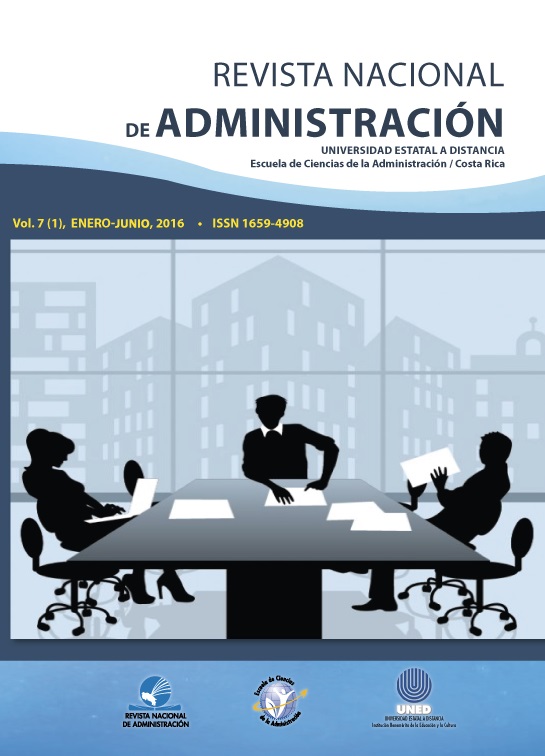 					View Vol. 7 No. 1 (2016): Revista Nacional de Administración
				