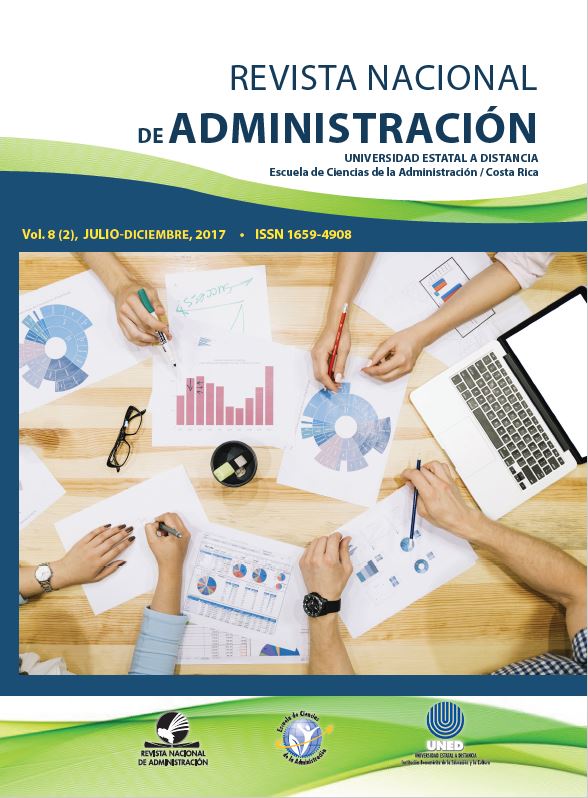 					View Vol. 8 No. 2 (2017): Revista Nacional de Administración
				