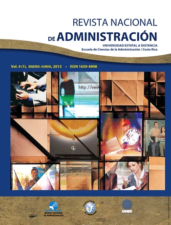 					Ver Vol. 4 Núm. 1 (2013): Revista Nacional de Administración
				