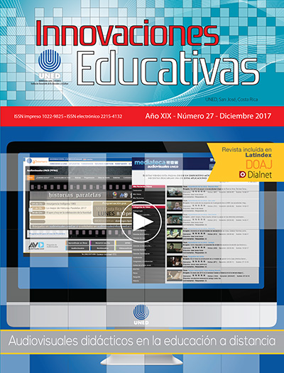 					View Vol. 19 No. 27 (2017): Didactic audiovisuals in distance education
				